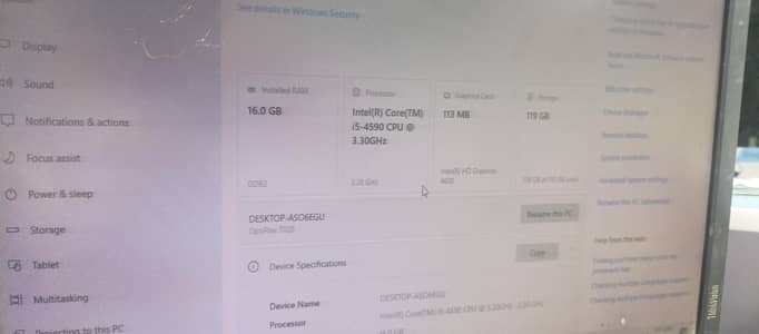 dell core I5 4th generation 16gb ram 128gb sad