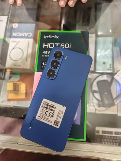 Infinix Hot 60i 6/128 complete box 10month warranty available