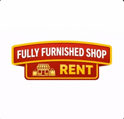 Commercial Fully Furnished shop Rent Washroom Tile flooring farcling Ideal location