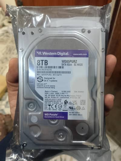 WD purple 8TB surveillance hard drives(0300/4149583)