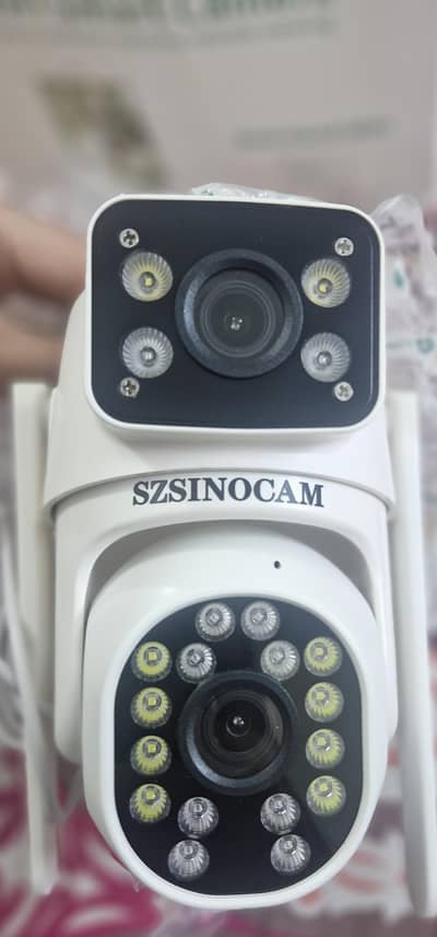 Indoor/ outdoor wifi smart camera dual lens