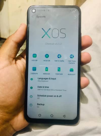 infinix S5 light