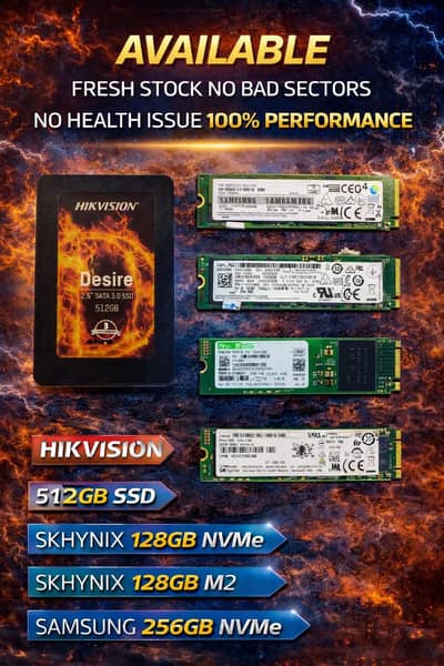 512gb ssd 128 gb and 256 gb nvme