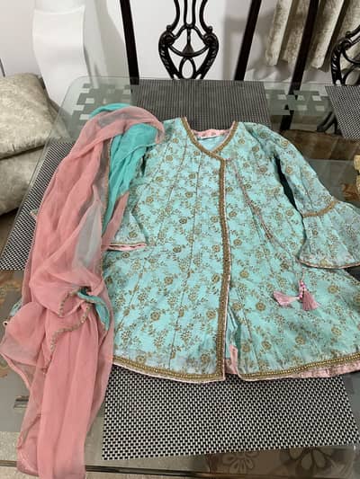 Sanas 3 piece sharara kurta.