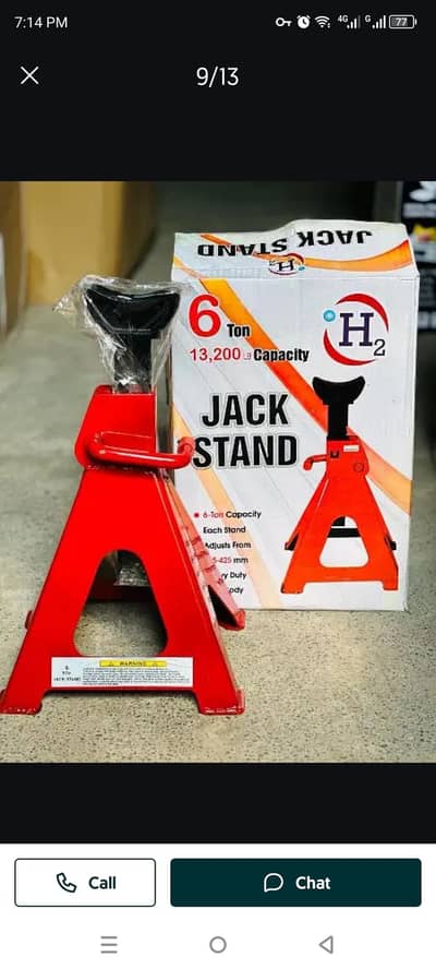 2pcs Heavy duty 3.5ton Tripod Jack stand pair car lift safety Tool