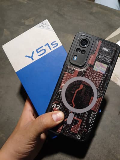 vivo y51s 8/128 full box charger good condition 03214084668