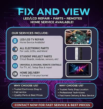 LCD/LED/REPAIRING| HOME SERVICES AVAILABLE