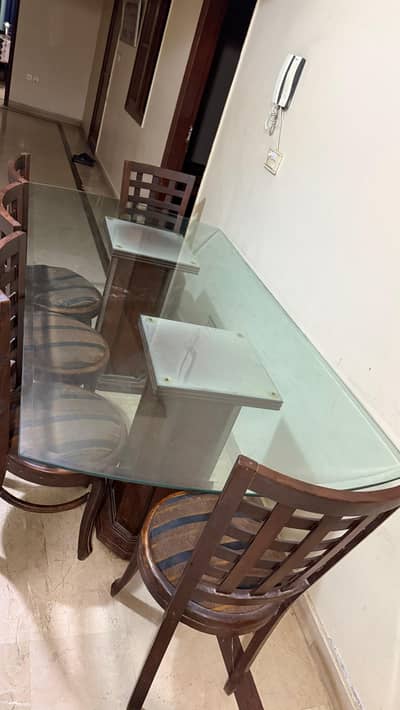 big dining table with chairs