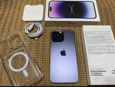 Apple iPhone 14 Pro Max Complete Box Urgent Sale Connect Wtp No