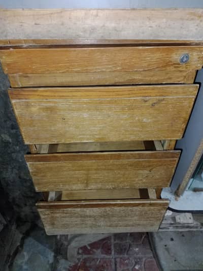 Perfect Decor Elegant Wooden Table – 3 Drawer Available