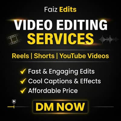 Professional Video Editing ( Instagram YouTube shorts Logo Amimations