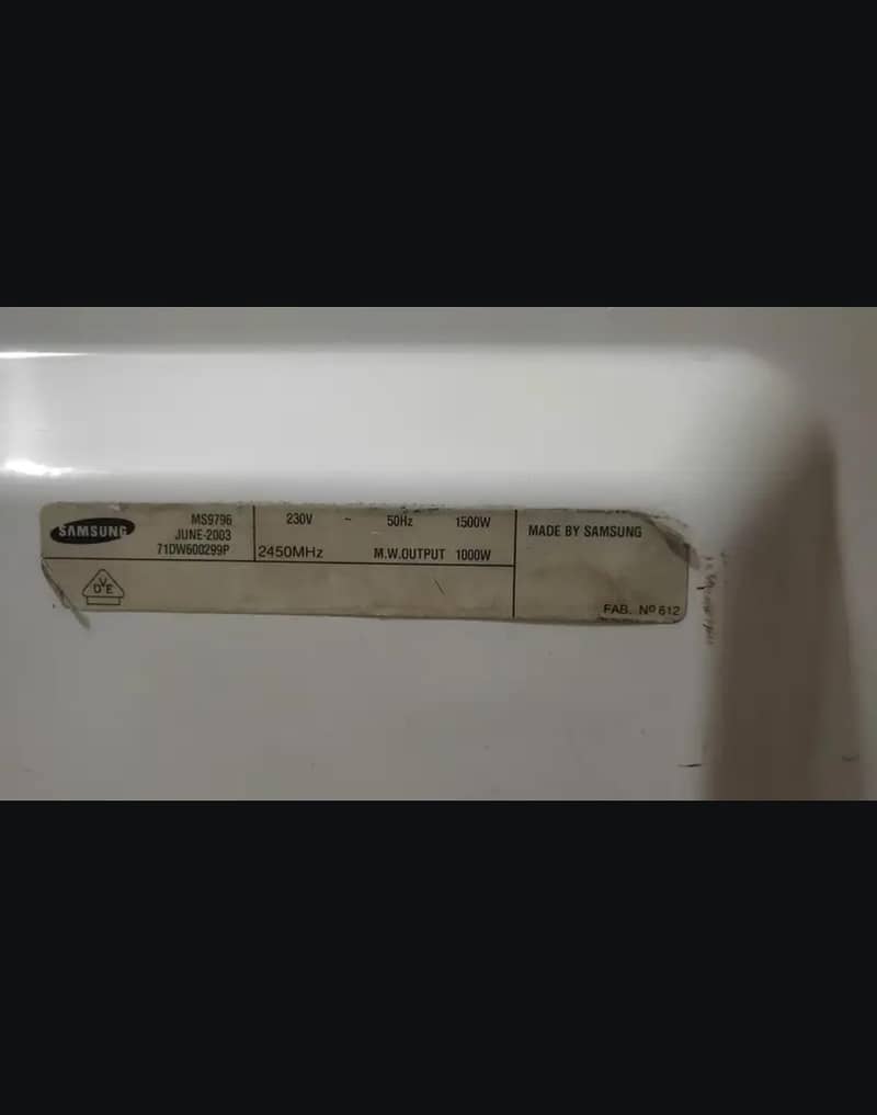 Full size microwave 2