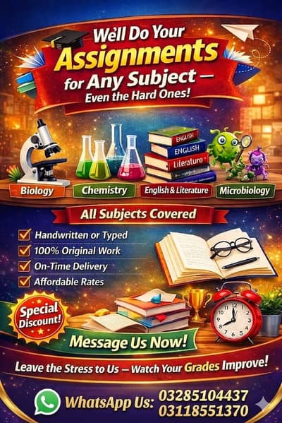 Professional Assignment Writing – Handwritten & Typed