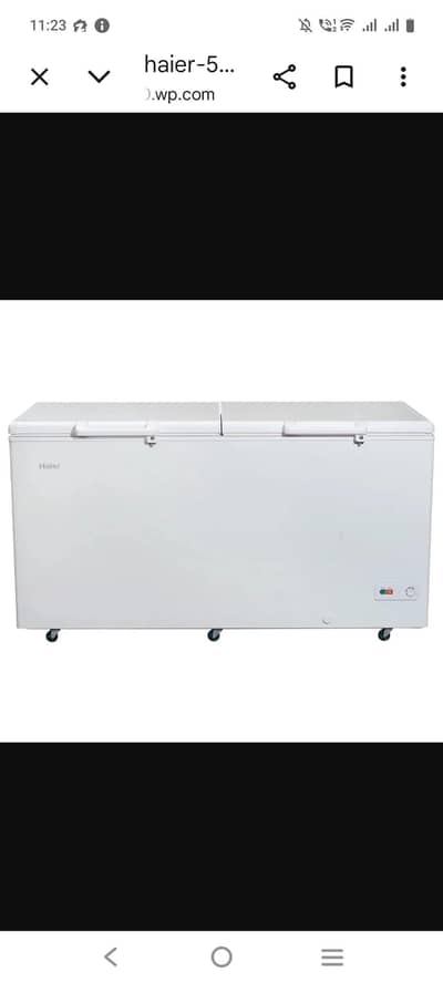 slightly used 2 doors Haier freezer for sale