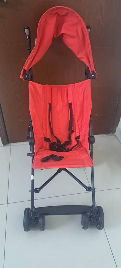 Red stroller