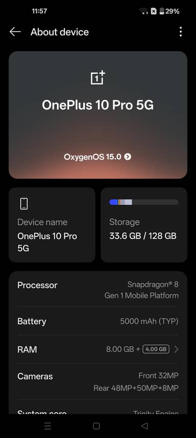 one plus 10 pro 5G all ok set only back bracket 10by9 condition