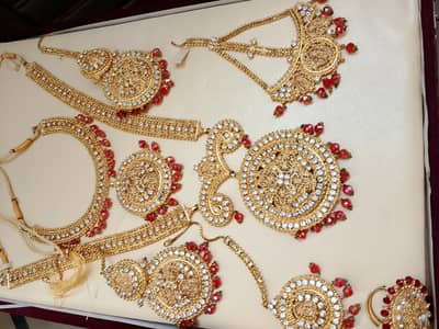 Bridal jewelry Shadi and walima Jewelry set with box