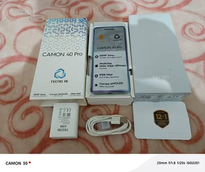 tacno camon 40 pro rom 256 ram 16  battery 5200