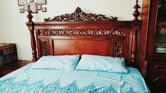 Bed + Cupboard + Dressing and Side tables