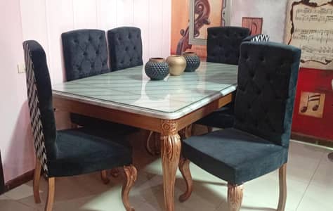 Classy Solid brand new best price dining with 6 chairs