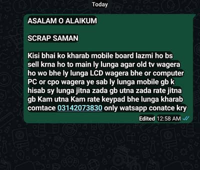 scrap mobaile PC computer cpo Lene wala