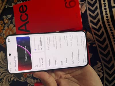 one plus Ace 6t  Non pta 12/256 battery 8300mh