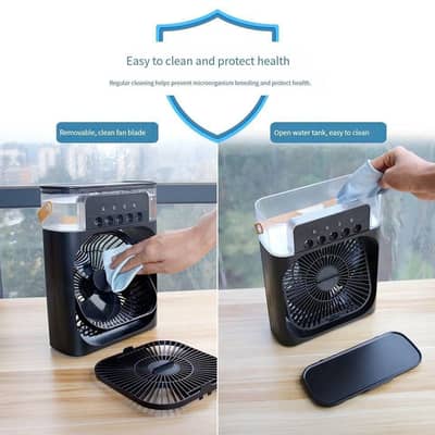 Mist Fan with 5 Spray Modes – Rechargeable Portable Cooling Fan