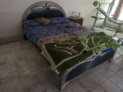 Wooden Bed (without mattress) in Good Condition for Sale