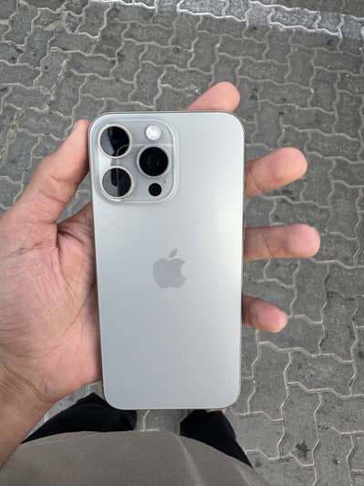 iPhone 15 pro max natural titanium jv