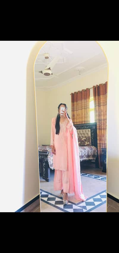 shirt kameez with farshi shalvar