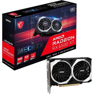 MSI MECH 2X 6500XT 4GB PCIE 4.0 1080p Gaming
