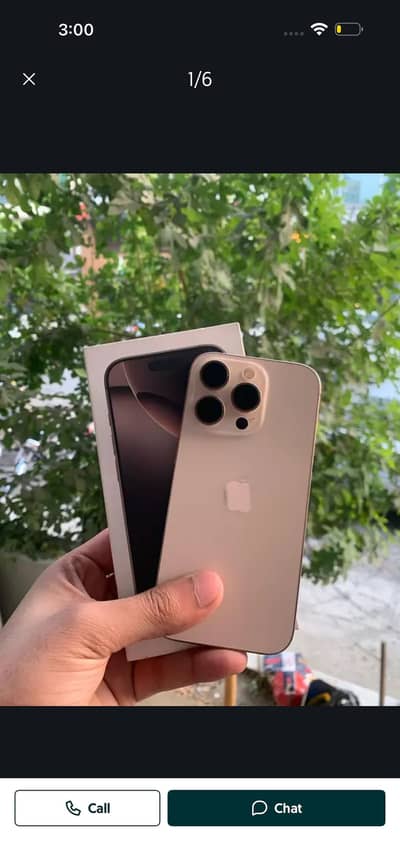 Iphone 16 Pro Max 256GB Non PTA