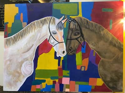 large horse paintings