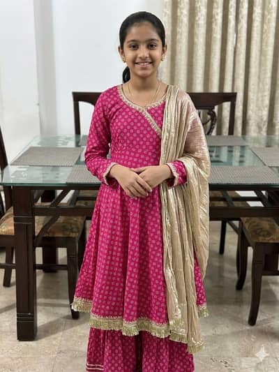 Maria B, 3-piece Frock-Sharara.