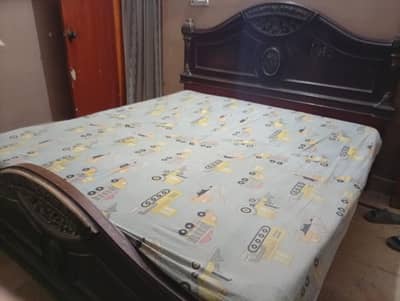 wooden bed for sale with mattress