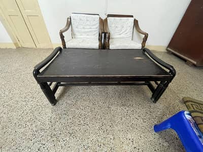 7 seater pure sheesham wooden sofa set