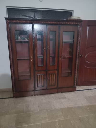 Heavy wood bedroom set for sale