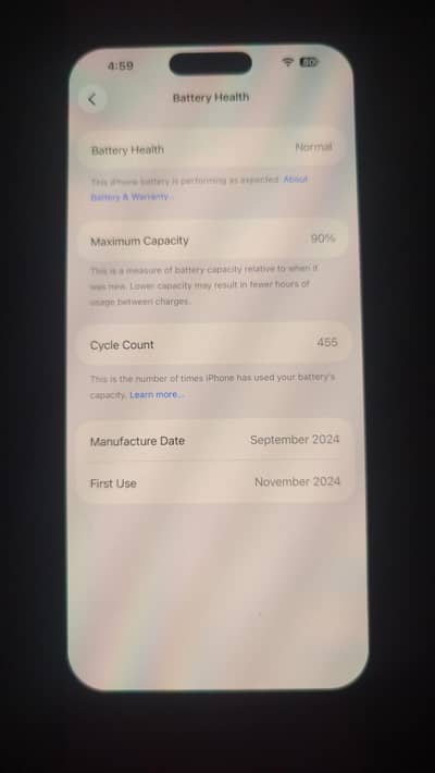 16 Pro Max - 256GB JV 90% BH- Desert Titanium