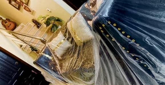 Five seater new sofa set | Few Days use | Black Velvet