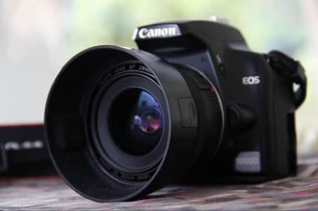 Canon 1000d dslr camera 28mm f2.8 lens