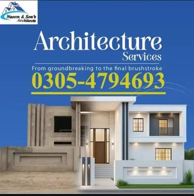 Architecture House Map's Design & 3D Front Elevation