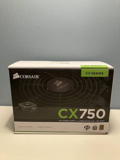 Corsiar CX 750 ( Sealed ) PSU | 80+ Bronze 750watt Powersupply