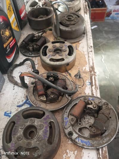 GANIUNE USED MAGNET COIL YAMAHA YB AND POINT 125 AND POINT CD