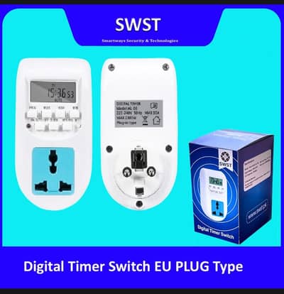 Digital LCD solar Timer Switch 7days Weekly Programmable Time