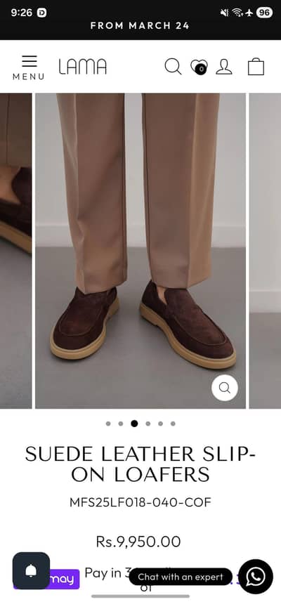 Lama Suede Leather shoes