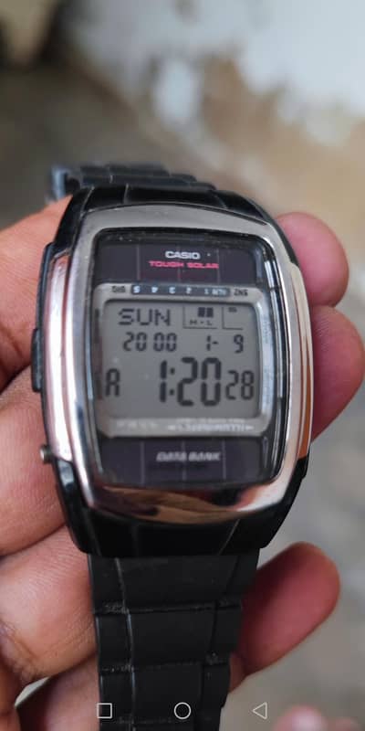 Casio Dual Time World TimeData Bank,Solar Power watch sale