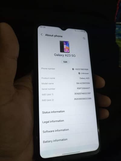 Samsung A23 Good condition 6/128