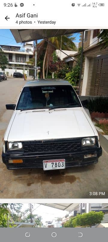 Daihatsu Charade white colour   1986 recondition 1993