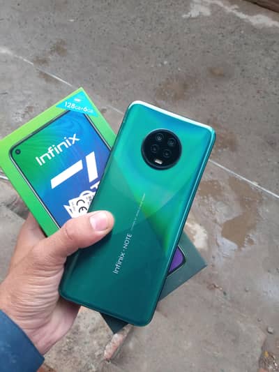 infinix Note 7 6 GB 128 GB with box only neet clean condition