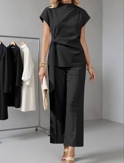 2 pice outfit modern black colour xsmall size